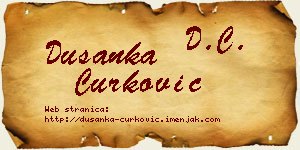 Dušanka Ćurković vizit kartica